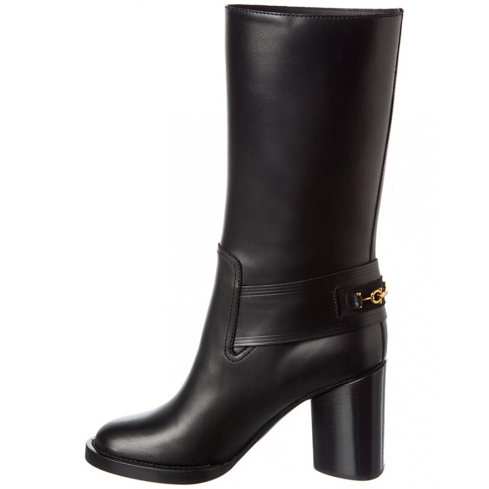 Salvatore Ferragamo Ferragamo Alan 85 Leather Boot Black