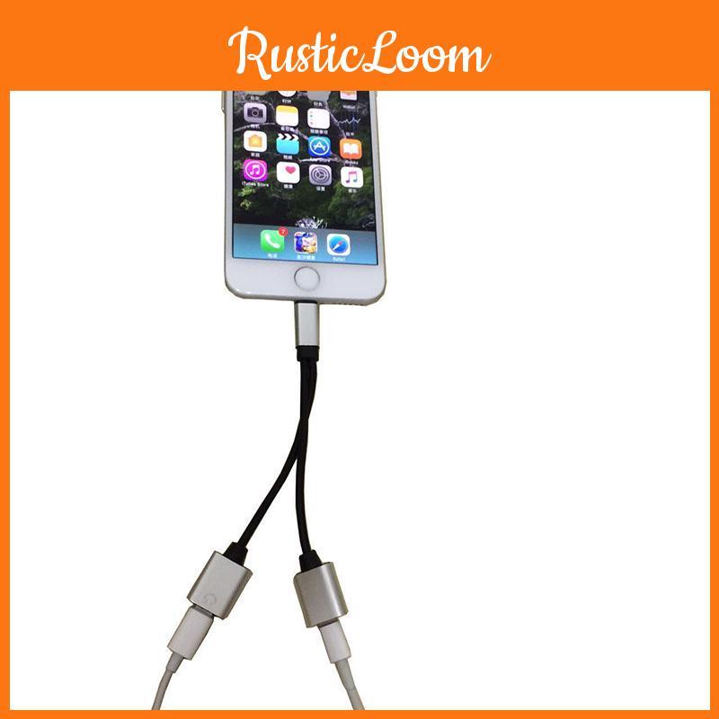 2in1 Lightnin Dual Adaptateur Chargeur Audio Splitter Separateur Câble Iphone