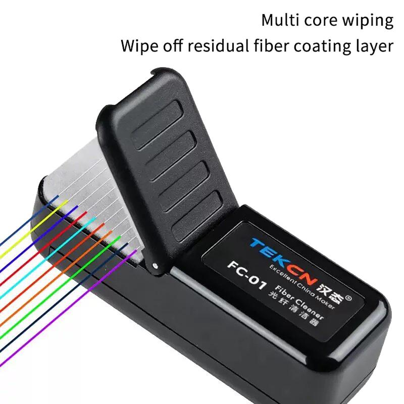 FC-01 Fiber Optic Core Wiping Clip Non-slip FTTH Cleaning Tool Ideal for Telecom Staff Fiber Optic Line Daily Maintenance