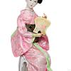 Ethnische japanische Geisha-Puppen, Kimono, 30,5 cm, Dekor, Ornament, Mädchen-Statue, Skulptur für Tisch