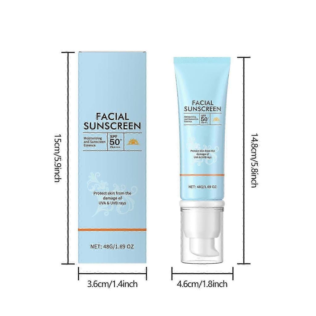 Clear Face Sunscreen Hydrating Sun Essences Oil-Free Travel Size Sunscreen For Face Broad Protection 48g PU3425