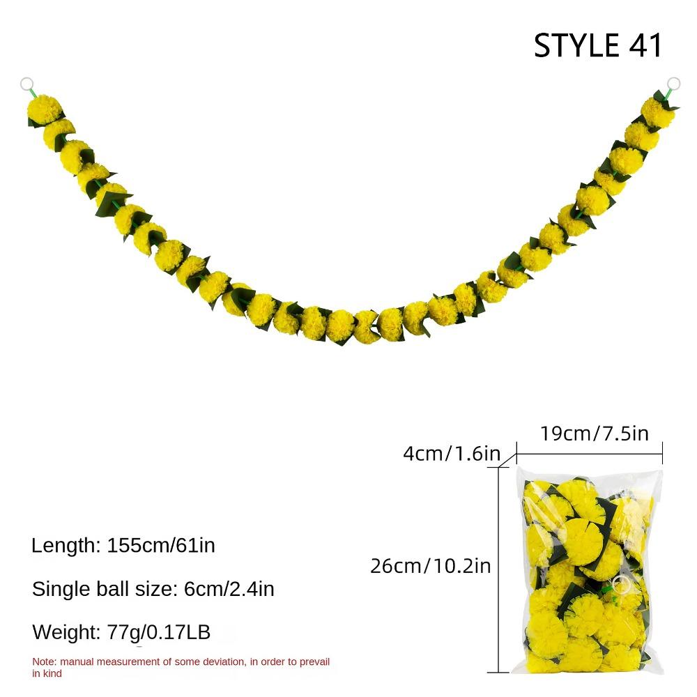 Indian Style Fake Plant 140-160cm Home Party Decor For Halloween Day of The Dead