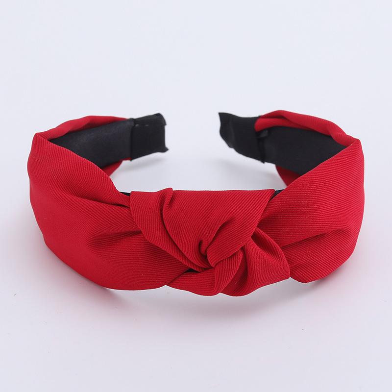 Minimalistische Damen Stirnbänder Einfarbiges Köpergewebe Geknotete Haarbänder für Damen Mädchen Lässig Einkaufen Reisen Kopfschmuck Accessoires