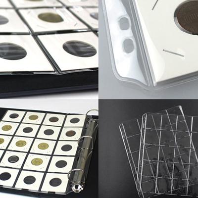 Sayfa Madeni Para Tutucu Sayfa Şeffaf Organizasyon 1 Sayfa 50Mm Madeni Paralar İçin Madeni Para Koleksiyonu İçin Pvc Sayfa Albümü Pratik