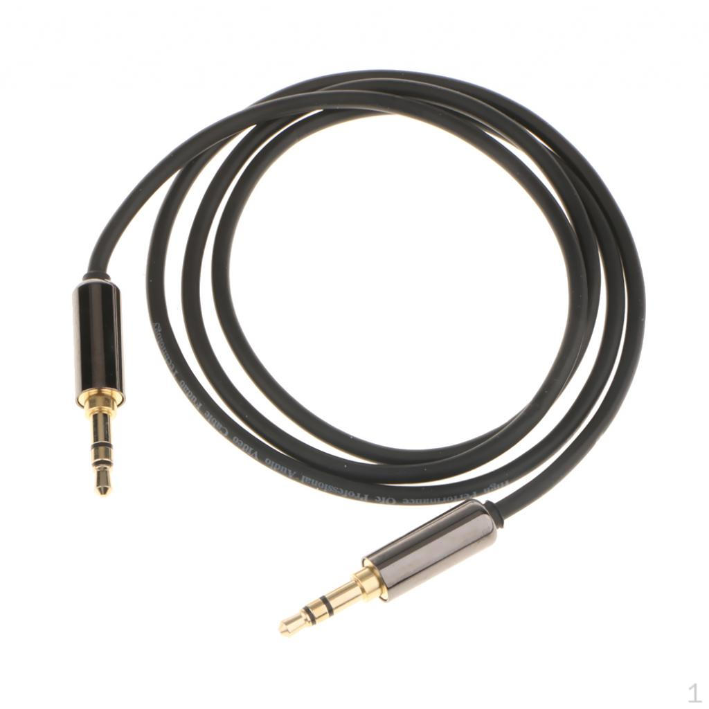 3.5mm AUX Male To Cable Extension Stereo Car-Audio Cord Black