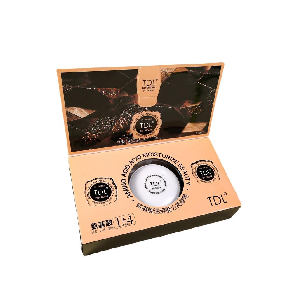 TDL Aminosyra Återfuktande Cushion BB Cream Långvarig Makeuptäckning, Återfuktande Soft Focus Foundation