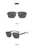 New Nylon Polarized Men's Square Sunglasses: Fashionable, Trendy Driving Shades