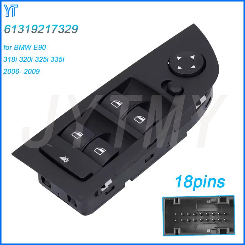

Car Accessories for BMW E90 318i 320i 325i 335i 2006- 2009 Front Left Electric Window Control Switch Glass Lifter Button