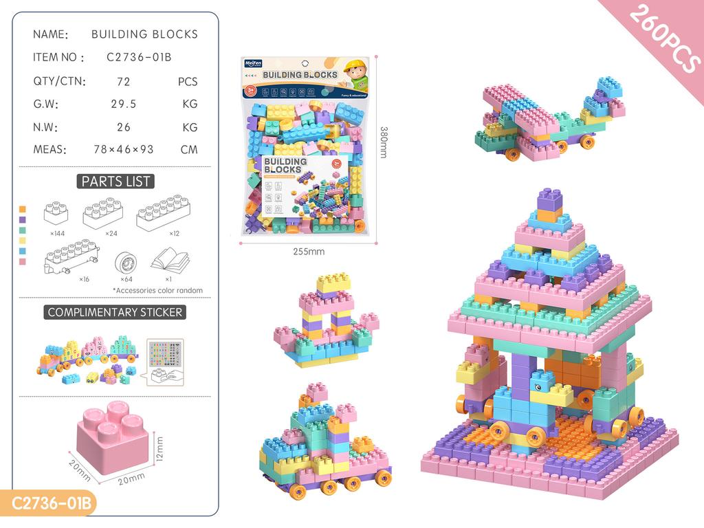 Children'S Diy Assembled Particles Building Block Kindergarten Educational Early Education 3-6 Years Old Toy Gift