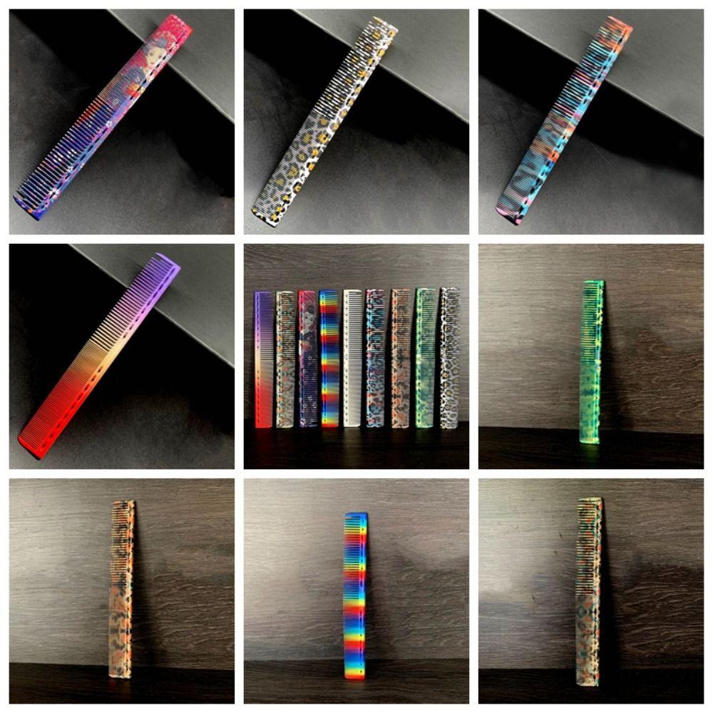 Colored Pro Hairdressing Combs Professional Fine Cutting Comb Hair Cutting Comb  Men/Women