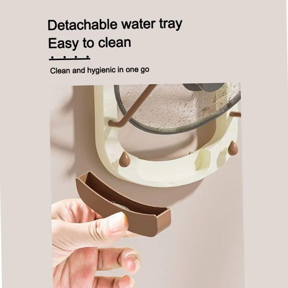 Wall Mounted Suction Cup Pot Lid Holder Punch-Free Pot Lid Rack Kitchen Storage Rack For Home