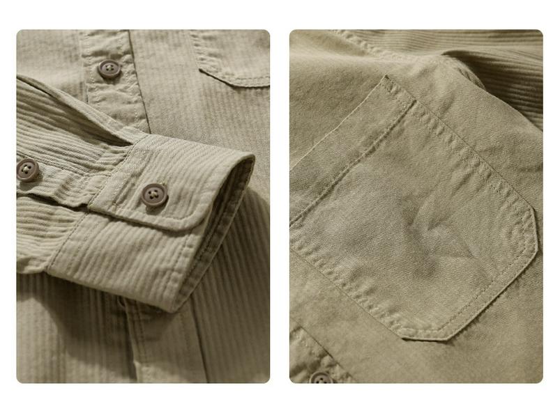 Men's Retro Solid Color Long Sleeve Shirt - Loose Fit, Simple, Stylish, Perfect for Spring & Autumn