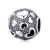 WOSTU Hot Sale 925 Sterling Silver Heart Charm Dangle Mum Beads Fit Original Charm Bracelet Bangle Jewelry Making DIY Gift