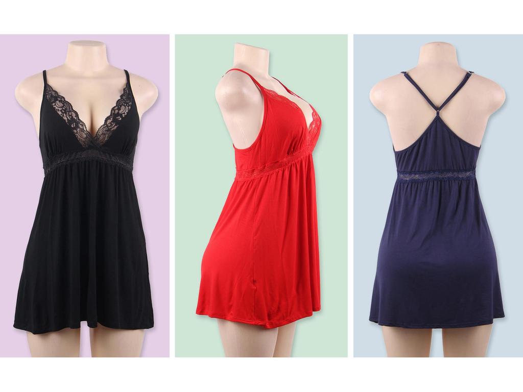 Dámská noční košilka plus size s krajkovými zády a odhalenými zády - evropský a americký styl