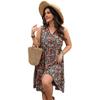 Women's Dress Spring/Summer Temperament Elegant Fashion Age-reducing Print Sleeveless Dress