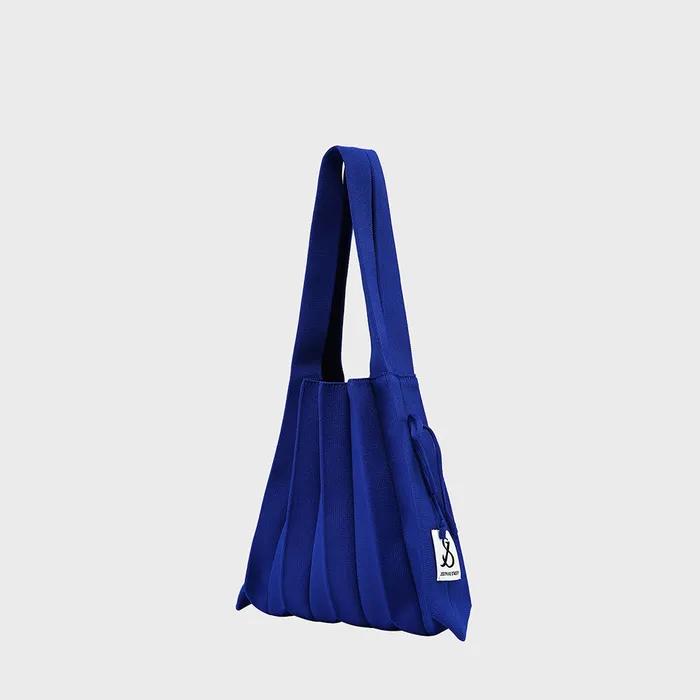 Lucky Pleats Knit S Royal Blue
