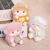 Candy Holder Pendant Plush Seated Sheep Keychain Pendant With Metal Ring Soft Cute Lamb Bag Charm Stuffed Accessory For Backpack