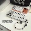 Simple Black and White Polka Dot Bow Phone Case for iPhone 17 Pro Max/16, Double Layer Design for Models 15/14.