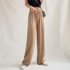 New Arrivals Open Run Women Big Size Basic String Ribbed Loose Fit Pants