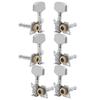 Guitar Tuning Pegs Keys Locking Tuners Machine Heads Silver Replacement Parts for Ukulele2 Left and 4 Right