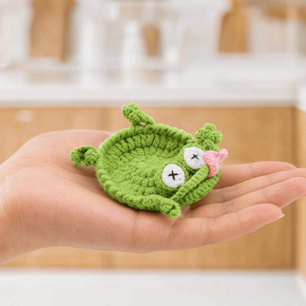 Non-Slip Crochet Animal Coaster Funny Animal Drink Coaster Cute Knitted Cup Mat Tableware