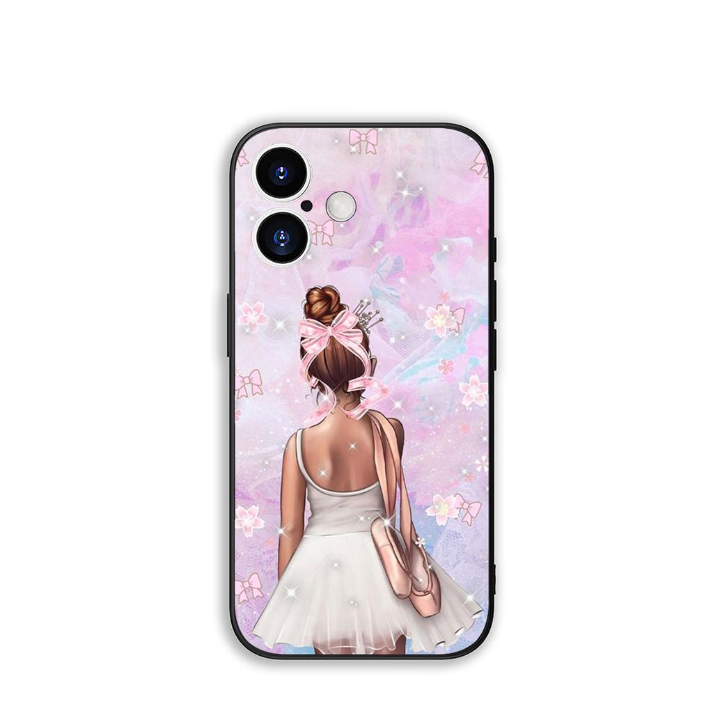 for Apple iPhone 16 15 14 Plus 13 12 Mini 17 Pro Max + 16E Air 16+ ProMax Phone Cover Case Ballerina Ballet Dancing Dance Girl