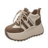 Women's Lace-up Breathable Platform Chunky Sneakers Comfy Non-slip Sports Dad Shoes Outdoor Casual Running Shoes Women Sneakers