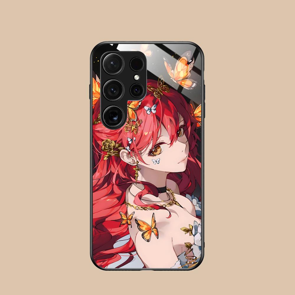 HSR Himeko Glass Mobile Phone Case for Samsung Galaxy A56 55 54 53 52 51 36 35 34 23 16 15 5G Colorful Cover