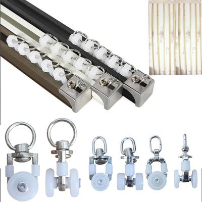 Crochets Silencieux Rouleau de Rail de Rideau Poulies Coulissantes Durables Rails Poulie de Plafond