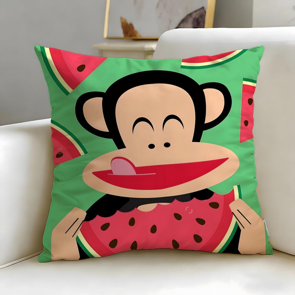 classic brand Paul Frank Cushion Cover Soft  EasyWash Pillow Case  Versatile for Couch Bed Travel and Office