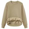 2023 Autumn/Winter Women’s Minimalist Solid Color Long-Sleeve Pullover Sweatshirt