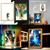 Legend Zelda Light Painting Photo Frame Princess Action Figure Led Night Anime Figures Collection Room Decor Gift of Poseable Articulated Scale