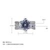 Luxury Rotating Full Diamond Six-Claw Flash Zircon Ring Women'S Luxury Zircon Large Carat Sansheng Iii Diamond Ring