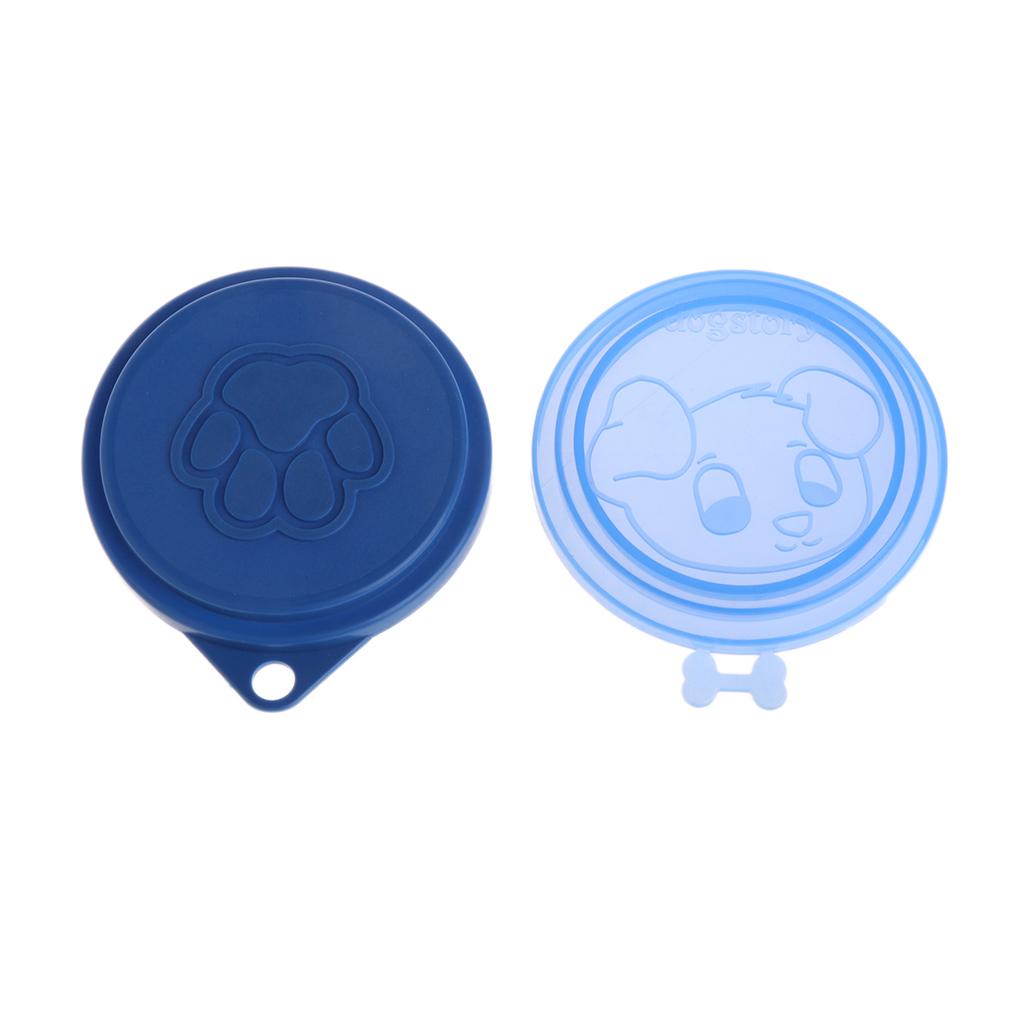 Dog Can Covers Silicone Pet Wet Food Can Covers Storage Cap Lid Tin Top Can Supplies Set Pet Feeding Reusable Silicone
