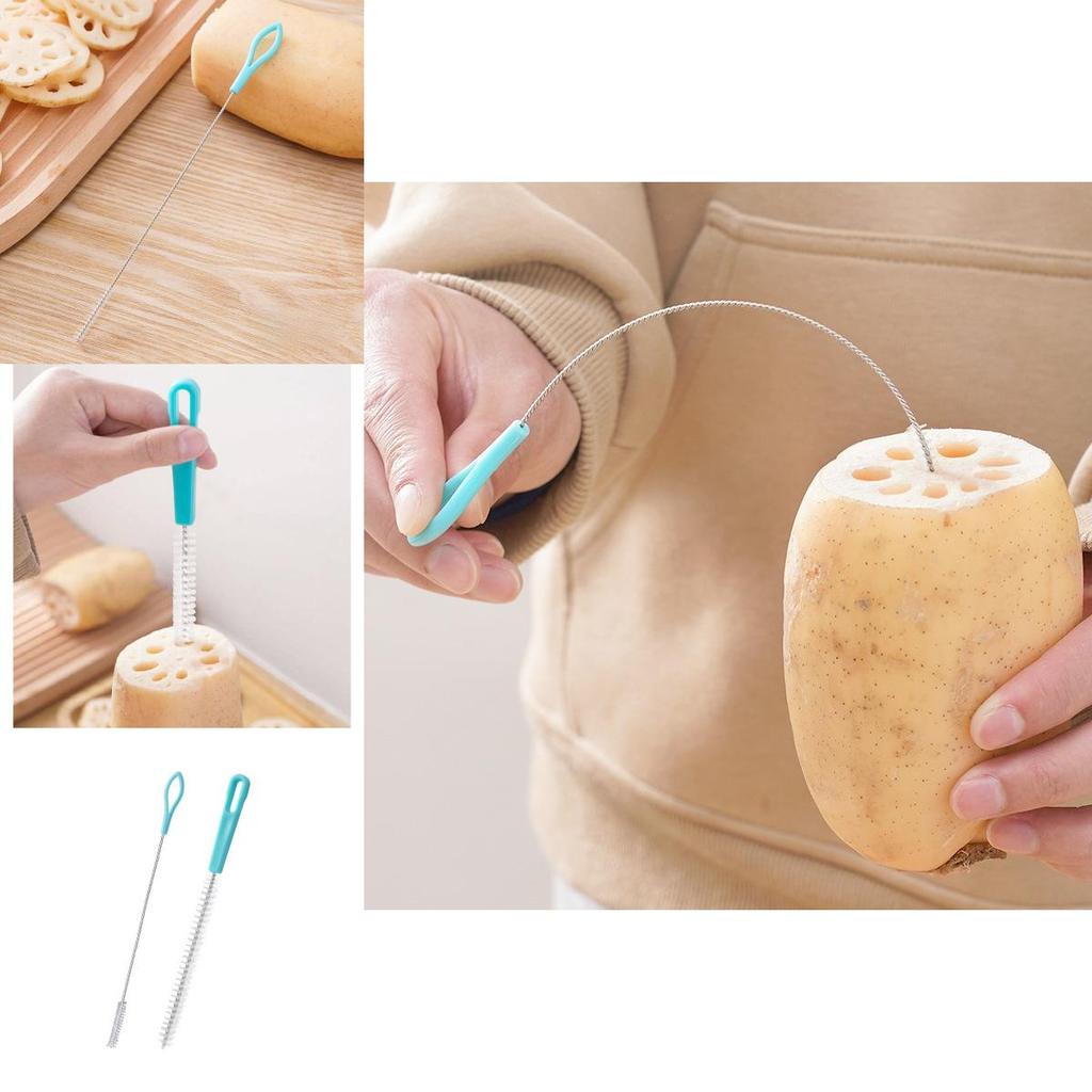 Stainless Steel Vegetable And Fruit Cleaning Brush For Kitchen Use And Home Cooking