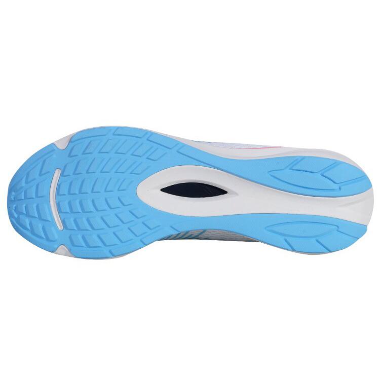 New LiNing Cushioning Breathable Abrasion Resistant Slip Resistant Low Top Running Shoes Women's Moon White Blue ARMS024-2