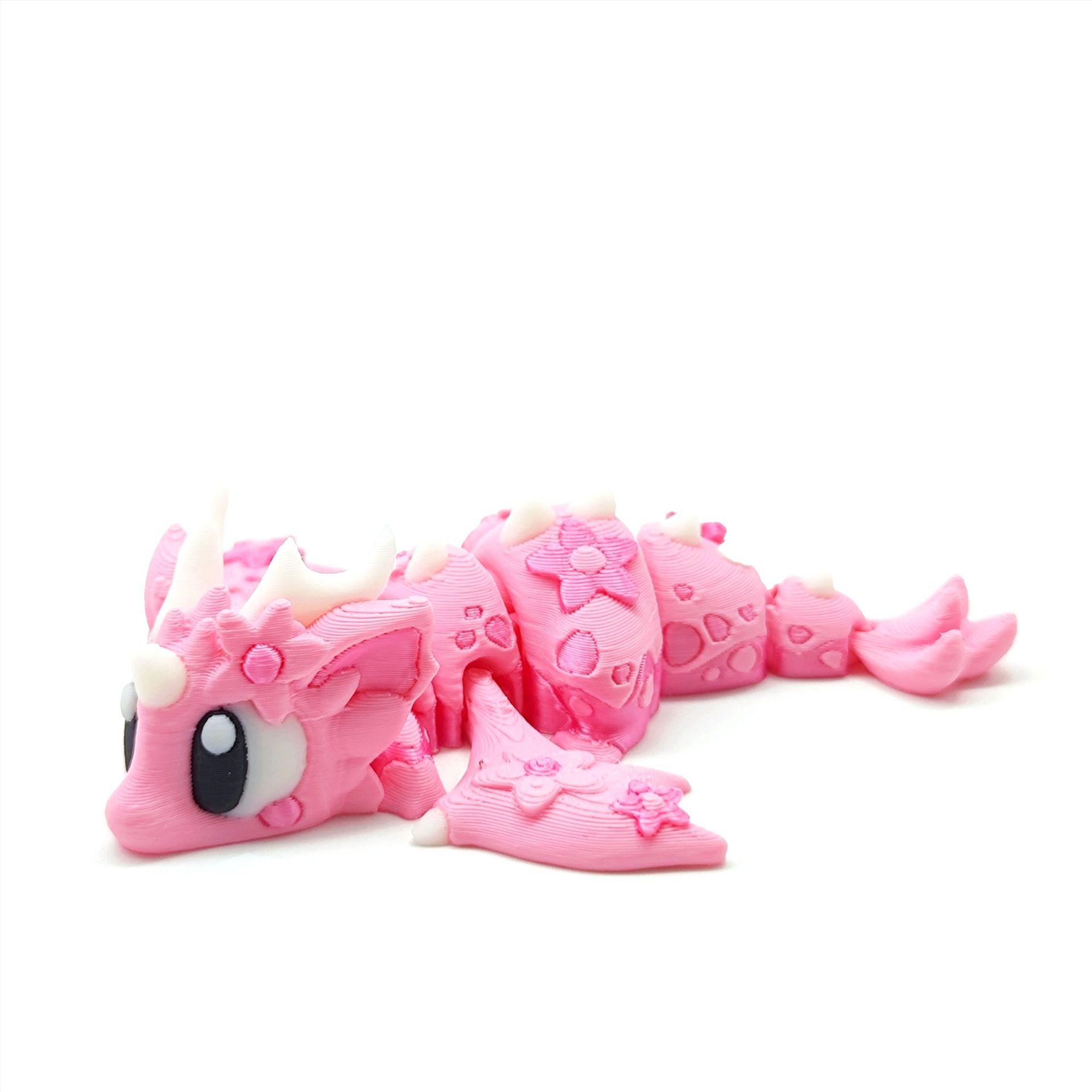 3D Printed Cherry Blossom Flying Dragon Egg: Movable Children s Desktop Ornament Small