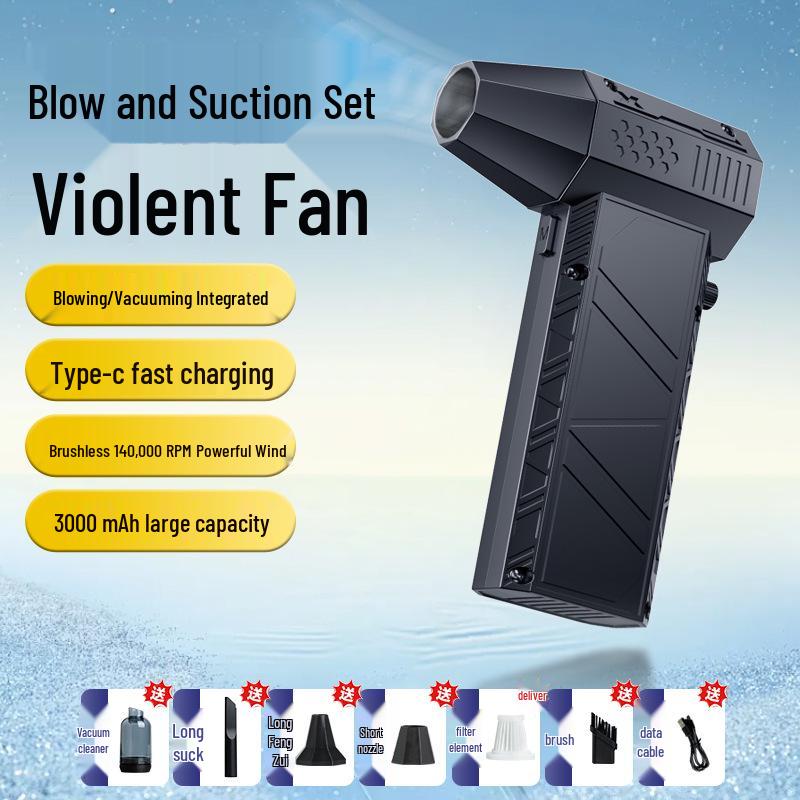 High-Speed 140,000 RPM Outdoor Handheld Blower Fan