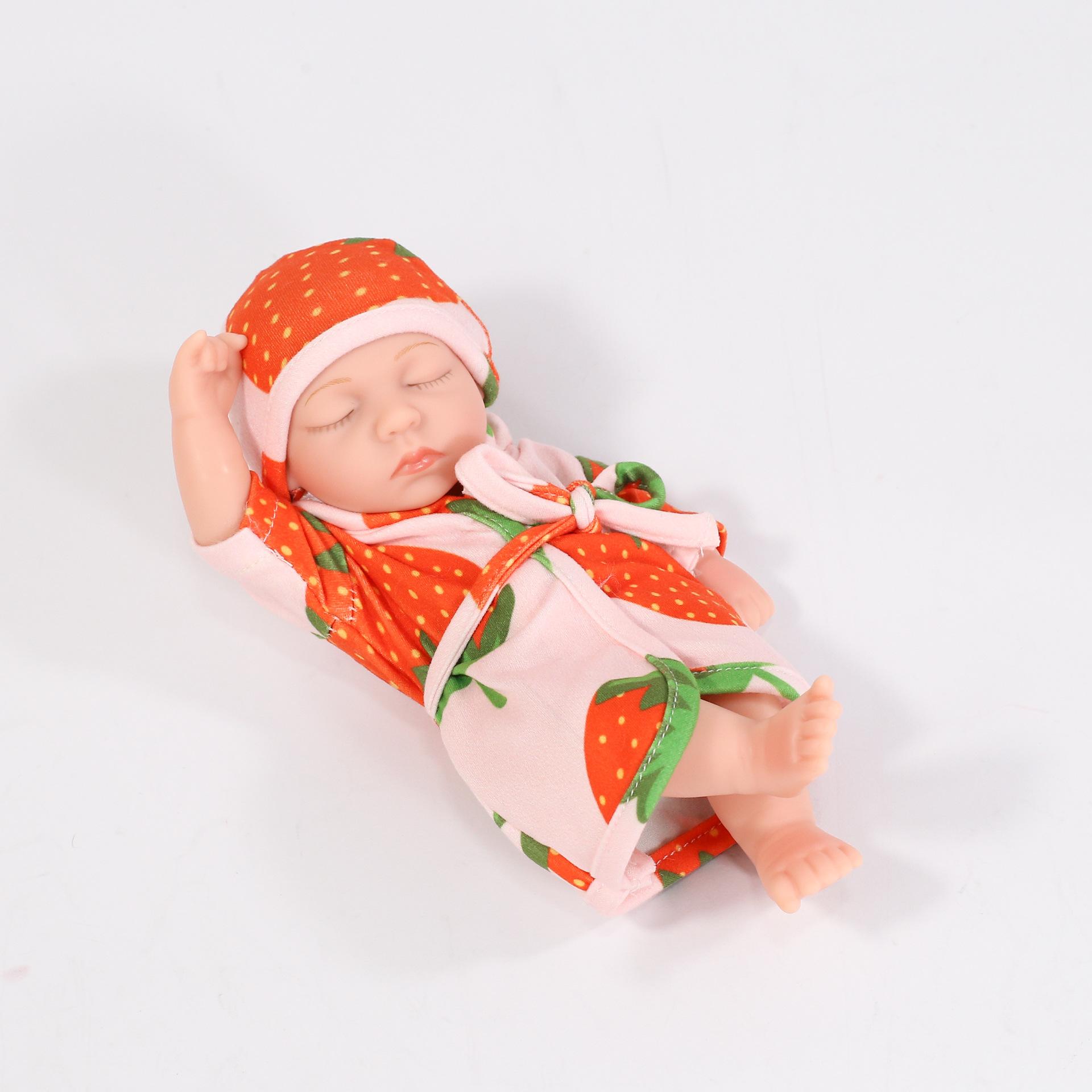 

19 см детская кукла реборн мини-моделирование всего тела мягкая резиновая эмалированная кукла подарок для девочки кукла кукла 19cm