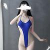 High Elastic Glossy Cosplay School Swimsuit Bodysuit Erotic Lingerie for Women
