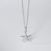 O Chain Around Neck Necklace Waterproof Stainless Steel Conch Shell Starfish Pendant Necklaces For Women Men Accessories Jewelry