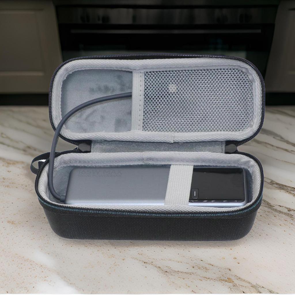 EVA Case Pouch Scratch Resistant Hard Box with Mesh Pocket for Built-in Cable Power Banks Splashproof Storage Bag