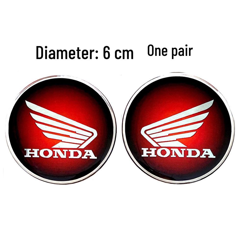 Autocollant Métal Logo Gravé au Laser Réservoir de Carburant Moto Honda