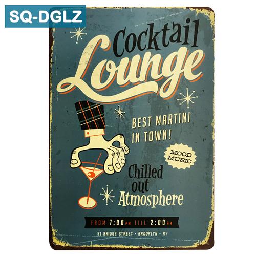[SQ-DGLZ]Hetta VIN Metallskylt Vintage Metallplåtar Kafé Pub Klubb Hem Väggdekor Plåtskyltar Retro Plakett