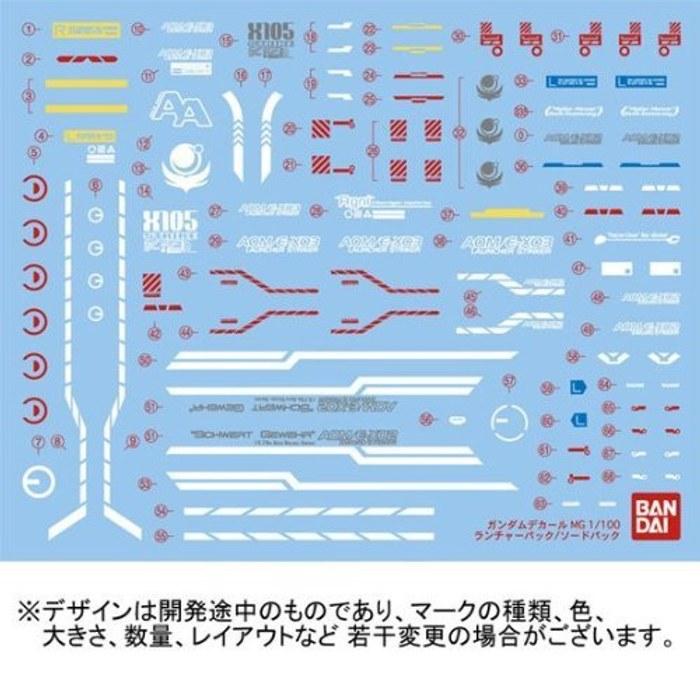 BANDAI MG 1/100 Aile Strike Gundam Ver.RM Launcher Striker/Sword Striker Pack (Multi-Color)