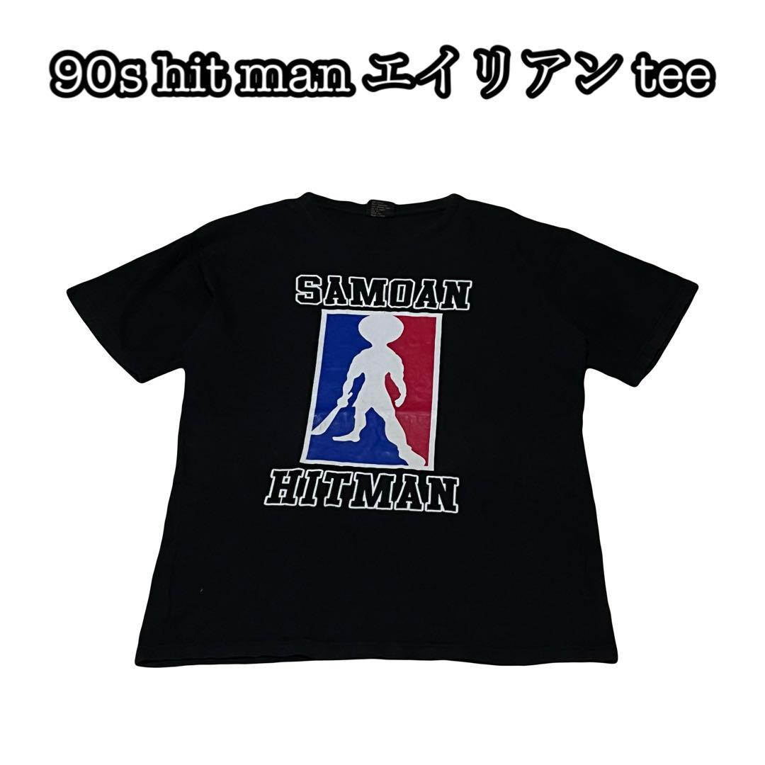 

[Б/У] Футболка 90-х годов Hit Man Инопланетянин Космонавт, Сверхпрочная, Высококачественная, Ретро
