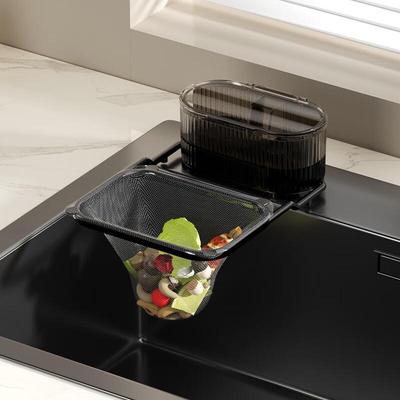 Wutuo Suction Cup Foldable Kitchen Sink Strainer with Storage Box