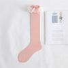 Women Japanese Style JK Ruffle Lace Trim Calf Long Socks Sweet Bowknot Princess Cotton Knee High Socks Stockings Hosiery