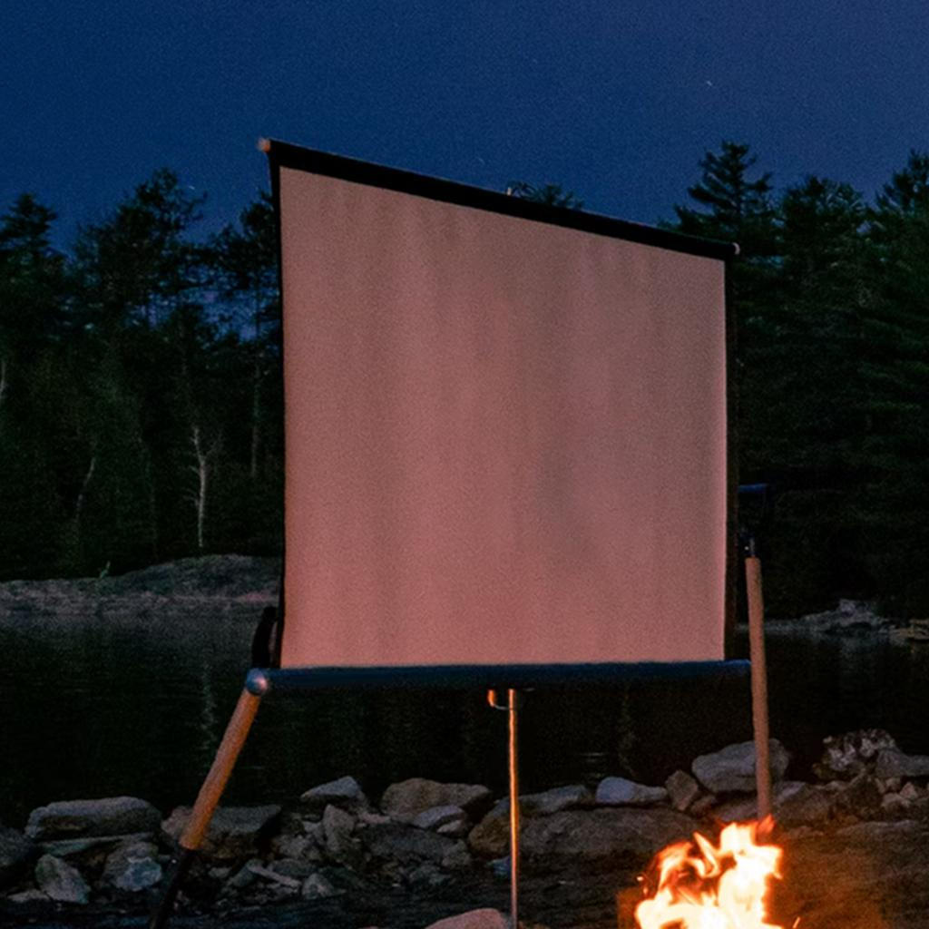 HD Projector Screen, Portable Video Screen Widescreen, Foldable Anti- indoor e outdoor