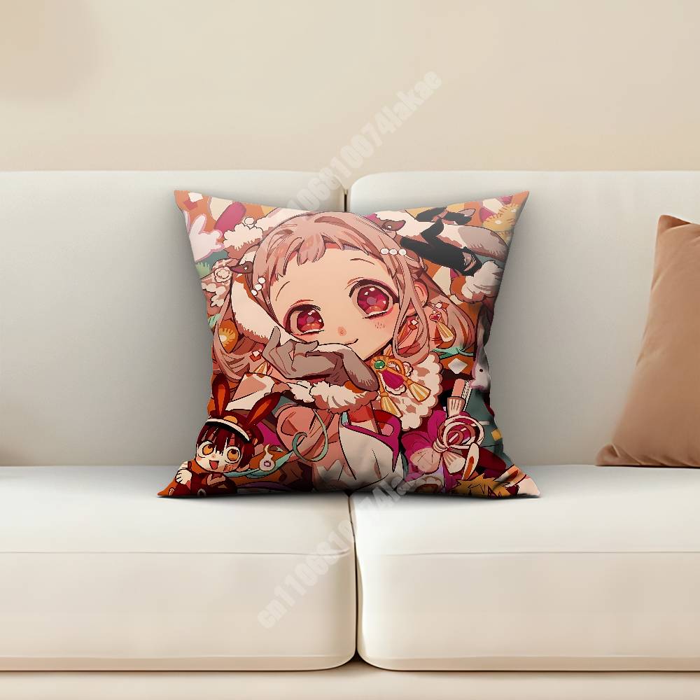 Toilet Bound Hanako Kun Yashiro Nene Pillow Cover Cushion Case Sofa Couch Modern Apartment Decor Family Furnishing